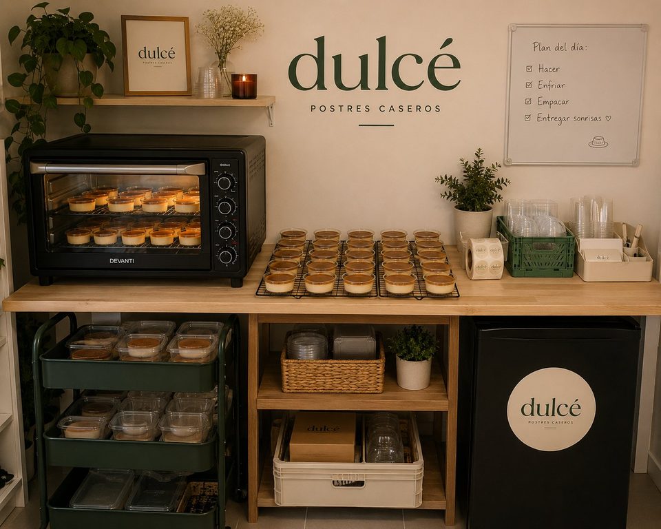 Ilustración de la cocina de Dulcé